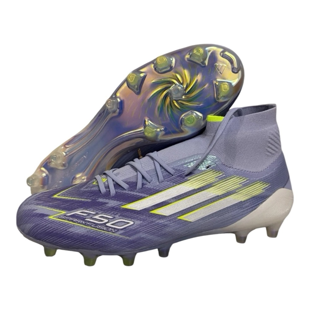 Adidas F50 Elite SparkFusion Purple Lime Green Soccer Cleats Women 4.5 3Y JH7648